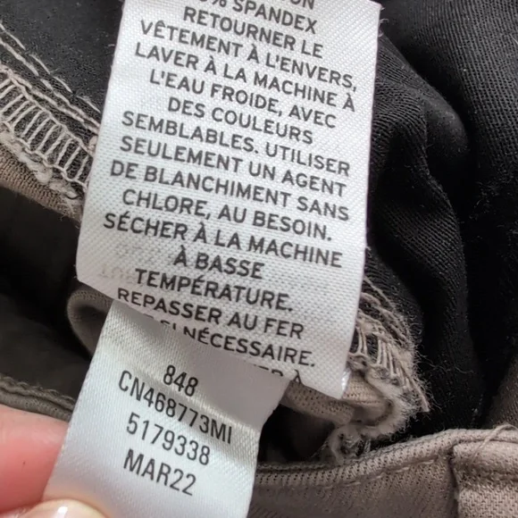 Nordstrom Caslon Khaki tan Chino Pants Size 10 - Picture 7 of 10